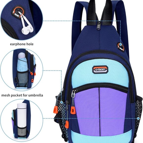 Versatile Purple Daypack for Women – Crossbody Design, Water-Resistant & Stylish - Picture 6 of 7